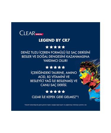 Clear Men Shampoo Legend By Cr7 Cristiano Ronaldo 350 Ml 2pcs - Buy Online on GoSupps.com