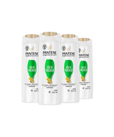 Pantene Shampoo Pro-v Natural Synthesis Power and Shine 350 Ml X 4