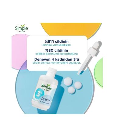 Simple Booster Serum %3 Hyaluronic Acid + B5 30 Ml--Unique Beauty-- - Buy Online on GoSupps.com
