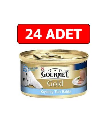 Gourmet Gold Canned Cat Food with Minced Tuna 85 Gr 24 Pieces Cat Wet Food