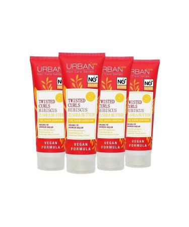 Urban Care Hibiscus & Shea Butter Hair Care Shampoo 250 Ml X 4