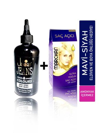 Jamaican Jean's Hair Dye Set for Dark Hair Blue-black Depset1032