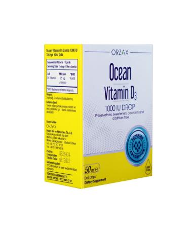 Ocean Vitamin D3 1000 Iu Drops 50 Ml - Buy Online on GoSupps.com