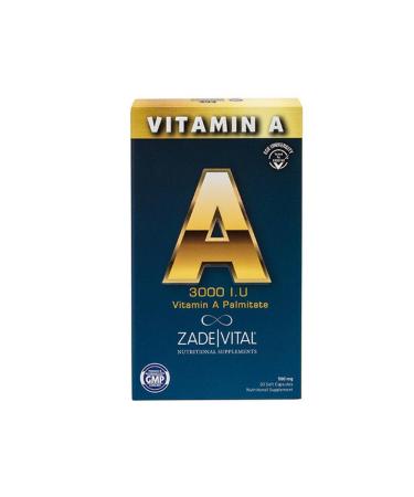 Zade Vital Vitamin A Blister 30 Capsules