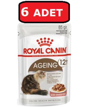 Royal Canin Ageing Senior and Advanced Cat Wet Food 85 gr X 6 Pieces Gravy Sauce
