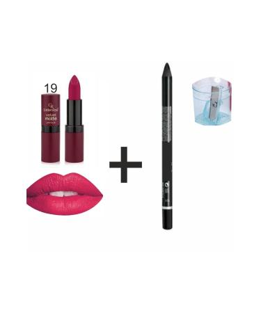 Golden Rose Matte Lipstick - Velvet Matte Lipstick No:19 - Buy Online on GoSupps.com