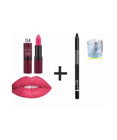 Golden Rose Matte Lipstick - Velvet Matte Lipstick No:04 - Buy Online on GoSupps.com