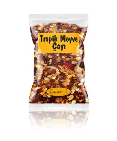 BAZAAR 4 Tropical Fruit Tea Exotic Fruit Herbal Tea 475 Gr