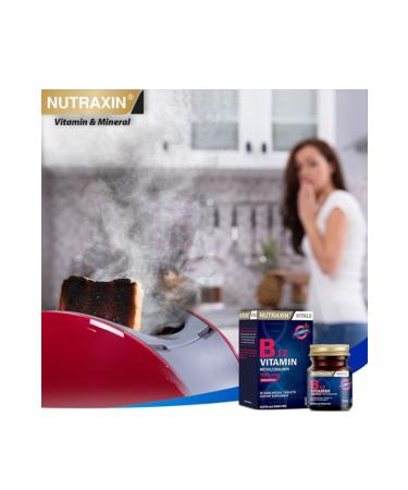 Nutraxin Vitamin B12 1000 Mcg 60 Tablets Helps Prevent Fatigue and Exhaustion