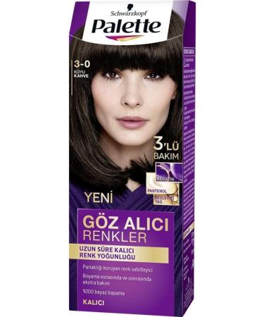 Palette Intense Eye-Catching Colors Hair Dye 3.0 Dark Brown - Buy Online on GoSupps.com