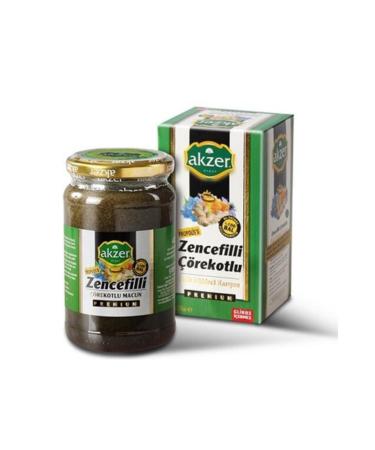 Akzer Ginger Black Cumin Propolis Honey Herbal Mix Paste Premium 420 Gr