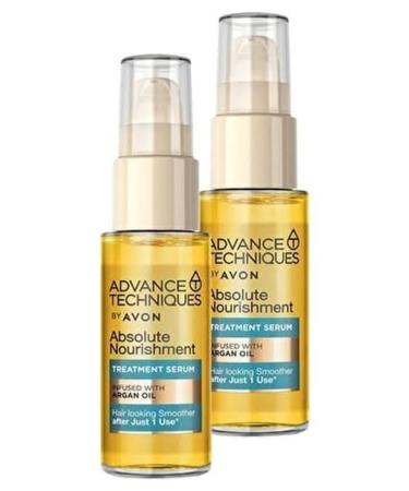 Avon Advance Techniques Nourishing Hair Serum with Argan Oil 30 ml Duo Set