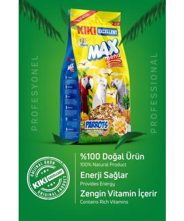 Kiki Excellent Bird Max Menu Parrots Parrot Food 1000 Gr. Kb309 - Buy Online on GoSupps.com
