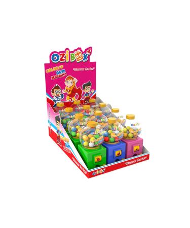 Ozibox Colored Gum Machine 30gr. 12 Pieces