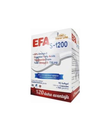 New Life Efa S-1200 Mg 90 Capsules