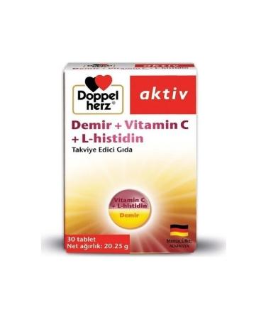 Doppelherz Iron Vitamin C L-histidine 30 Tablets