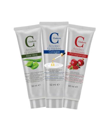 Claderm 50ml 3-pack (ALOE VERA-COLLAGEN-POMEGRANATE) Advantage Pack