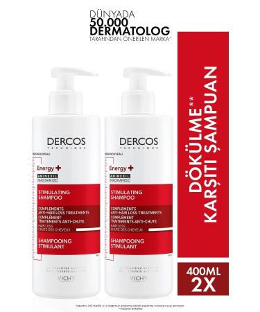 Vichy Dercos Energising - Anti Hair Loss Shampoo with AMINEXIL AND PP/B5/B6 Vitamins 400 ml