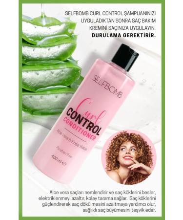 SelfBomb Aloe Vera Rose Water Curl Defining Volumizing Hair Care Cream 400ml - Buy Online on GoSupps.com