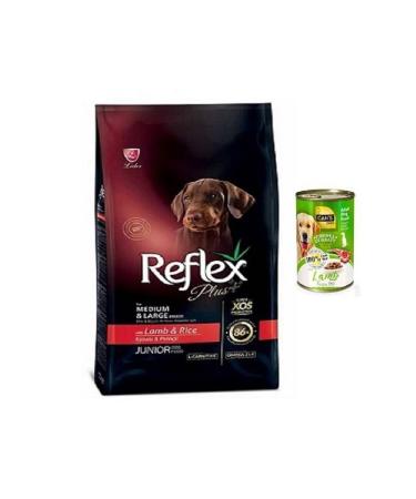 Reflex Plus Dog Medium & Large Junior Medium and Large Breed Puppy Dog Food 3 Kg Lamb Meat