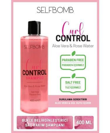 SelfBomb Aloe Vera Rose Water Essence Curl Defining Volumizing Hair Care Shampoo 400ml