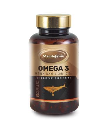 Mecit Efendi Omega 3 Capsule Helping to Protect from Diseases (80 Capsules)