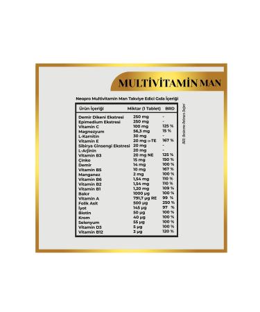 NEOPRO Collagen- Multivitamin Man 30 Tablets - Buy Online on GoSupps.com