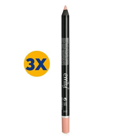 Golden Rose Emily Lip Pencil No: 211 3 Pieces