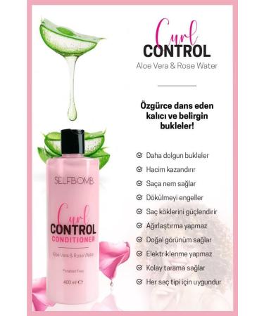 SelfBomb Aloe Vera Rose Water Curl Defining Volumizing Hair Care Cream 400ml - Buy Online on GoSupps.com