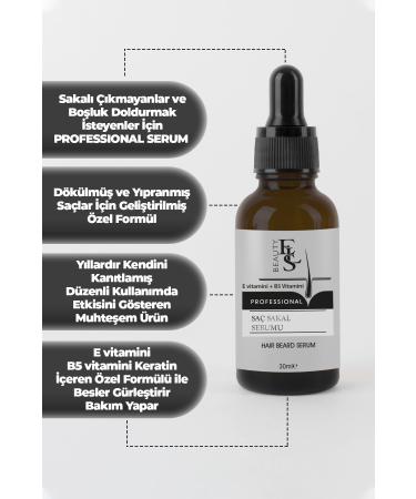 ESL BUTTER Esl - Hair and Beard Thickener Nourishing Plumping Serum with Vitamin Content 30ml - Buy Online on GoSupps.com