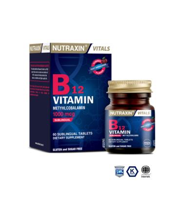 Nutraxin Vitamin B12 1000 Mcg 60 Tablets
