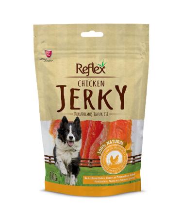 Reflex Chicken Piece Fillet Dried Meat Reward Food for Dogs 80 gr