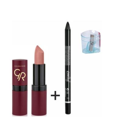 Golden Rose Matte Lipstick - Velvet Matte Lipstick No:01 - Buy Online on GoSupps.com
