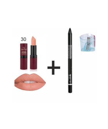 Golden Rose Matte Lipstick - Velvet Matte Lipstick No:30 - Buy Online on GoSupps.com