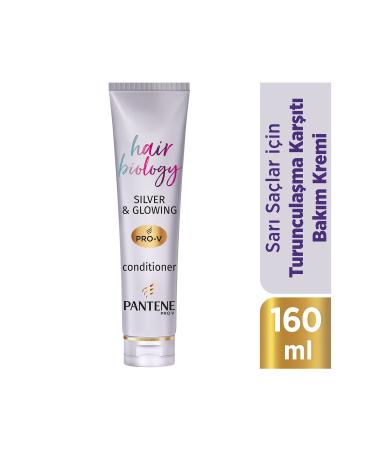 Pantene Hair Biology Anti-Orange Conditioner Purple After Shampoo for Blonde Hair 160ml