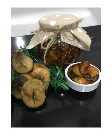 UDF ORGANIC AND LOCAL Homemade Dried Fig Jam 450gr