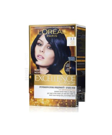L'Oreal Paris Excellence Intense 1.1 Night Black Hair Dye - Buy Online on GoSupps.com
