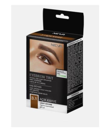Neva Light Brown 3.1 Vegan Ammonia Free Eyebrow Dye 15 ml