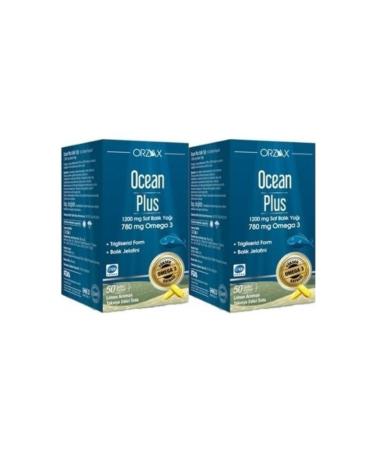 Ocean Plus 1200 Mg 50 Capsules Fish Oil Set of 2