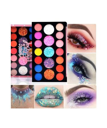Deep Passion New Music Festival Glitter 19 Eye Makeup Eyeshadow Palette