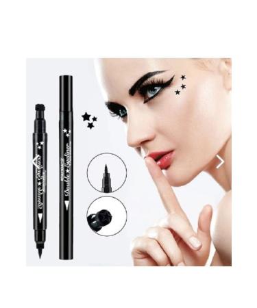 Deep Passion Black Patterned Double Ended Star Eyeliner