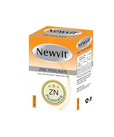Newvit Zinc Picolinate 60 Tablets - Buy Online on GoSupps.com