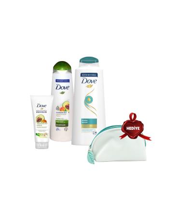 Dove Shampoo 600 Ml 400 Ml and Hair Conditioner Avocado Gift Bag