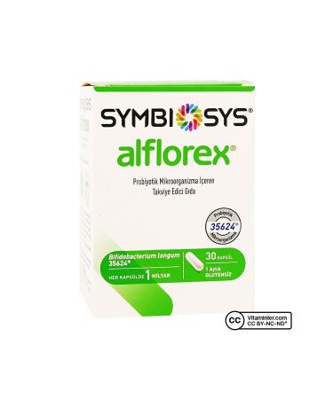 Symbiosys Alflorex Probiotic 30 Capsules - Unflavored