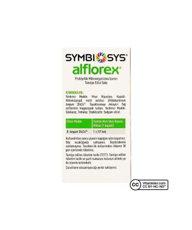 Symbiosys Alflorex Probiotic 30 Capsules - Unflavored - Buy Online on GoSupps.com