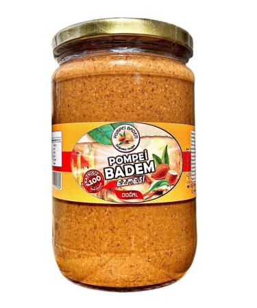 POMPEI ALMOND 600 gr Almond Paste 0 Additive-Free Organic Natural Gluten-Free Local Plain Sugar-Free Athlete Nutrition