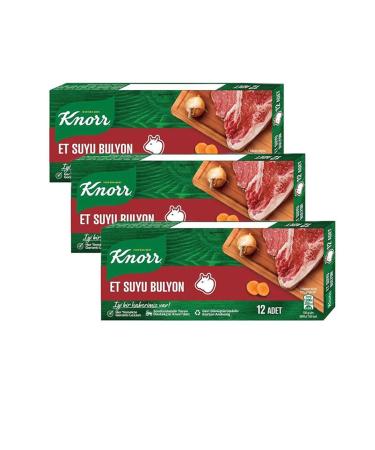 Knorr Meat Stock Bouillon (12 Pieces) 3 Packs