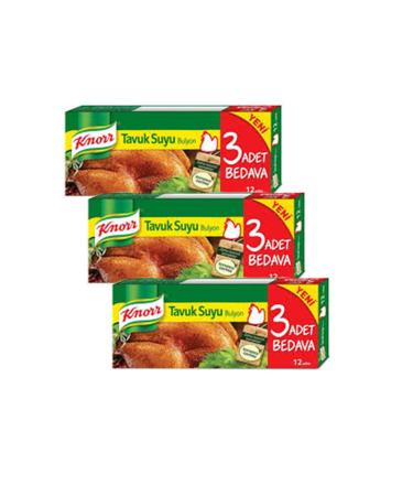 Knorr Chicken Broth Bouillon (12 Pieces) 3 Packs