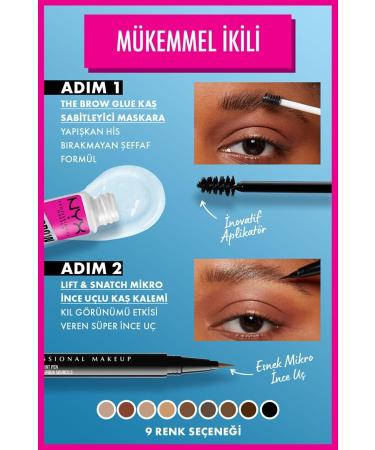 NYX Professional Brow Glue Eyebrow Fixing Mascara Transparent - Buy Online on GoSupps.com