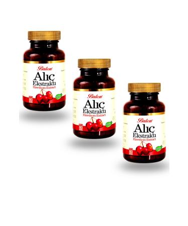 Balen 3 Boxes Hawthorn Fruit Extract Capsules 375 Mg X 80 Capsules
